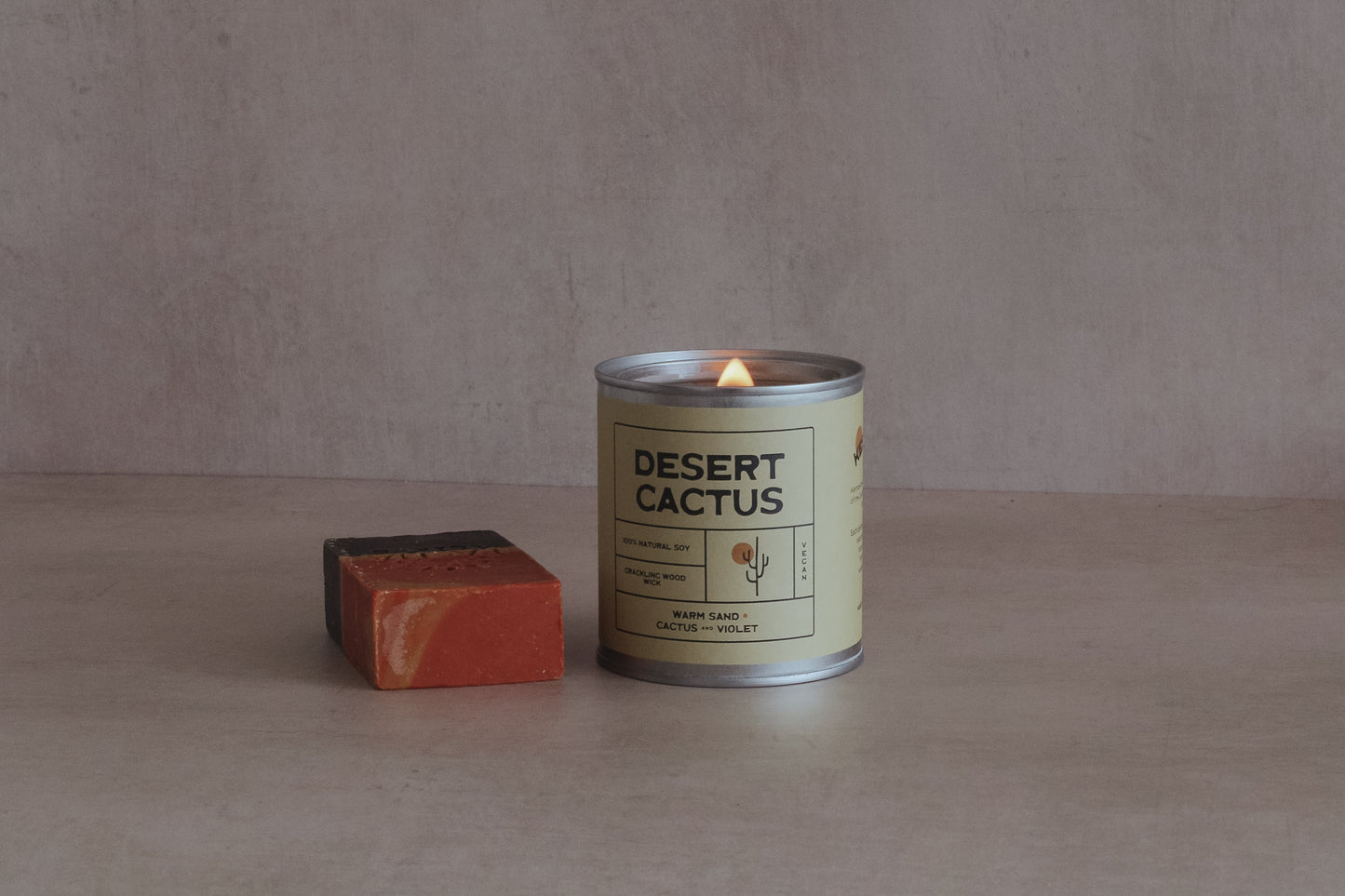 Desert Cactus Hand poured Eco-Friendly Soy Candle | Kernowfornia Soul®