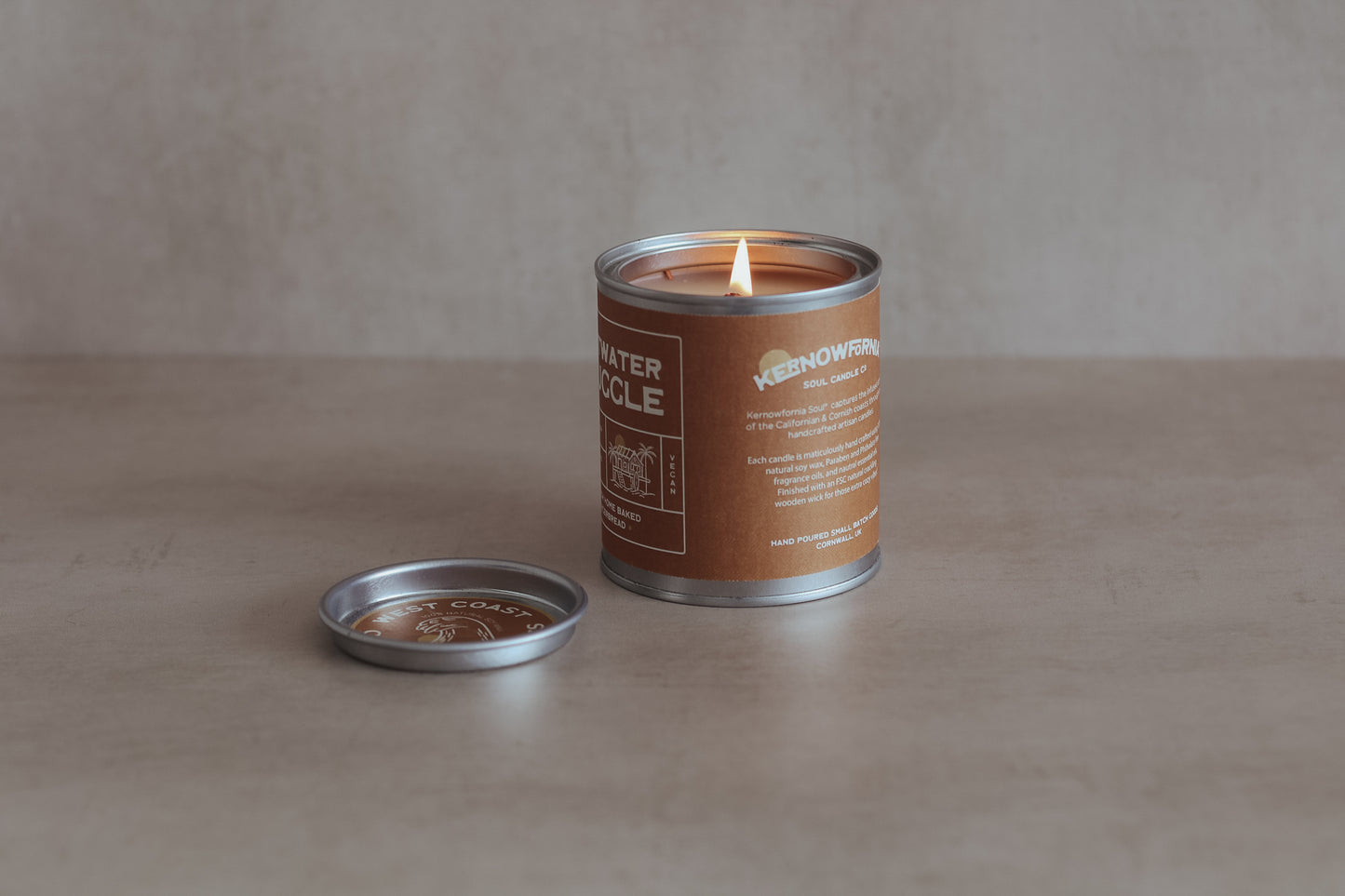 Saltwater Snuggle Hand poured Eco-Friendly Soy Candle | Kernowfornia Soul®