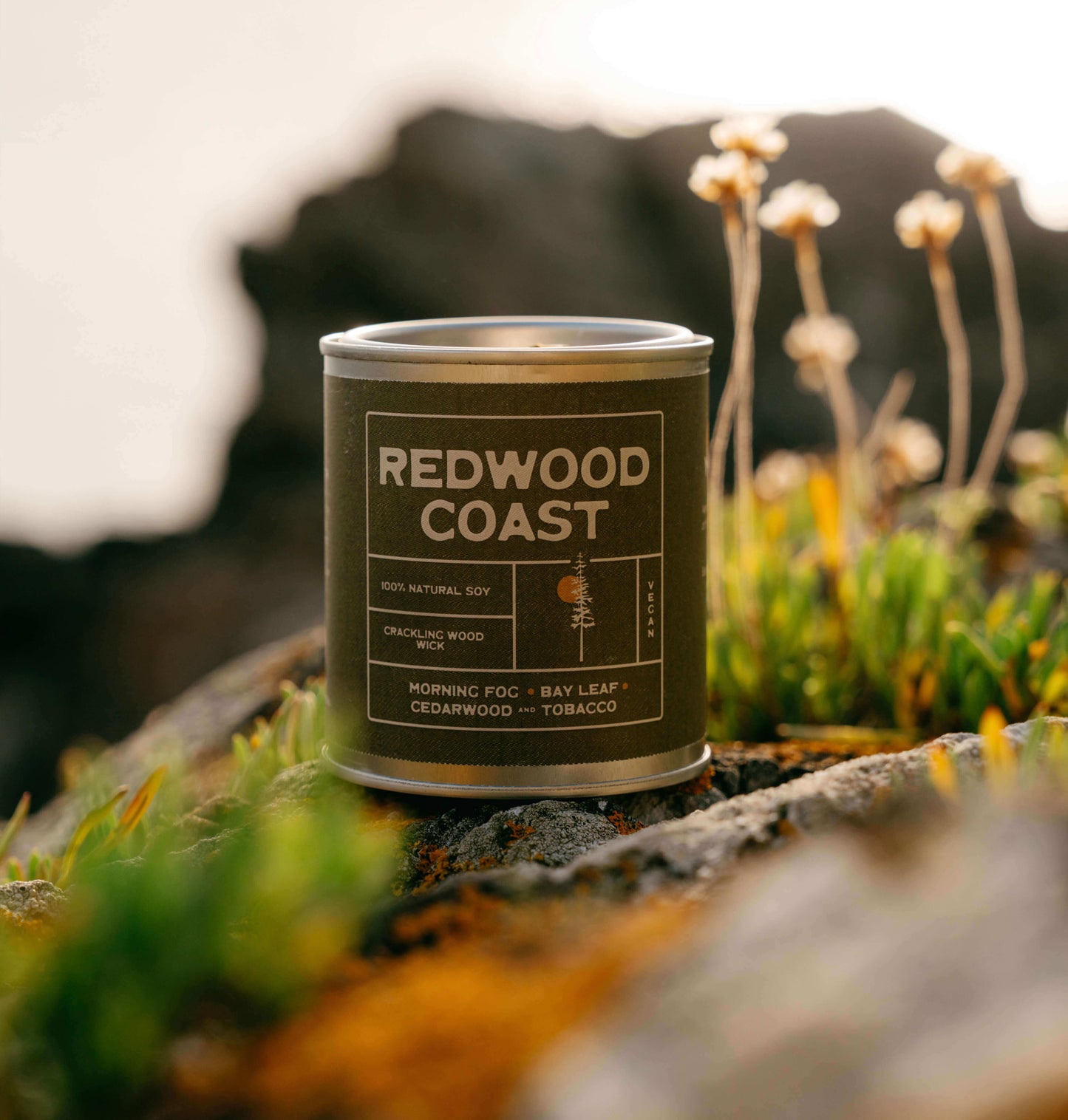 Redwood Coast Hand poured Eco-Friendly Soy Candle | Kernowfornia Soul®