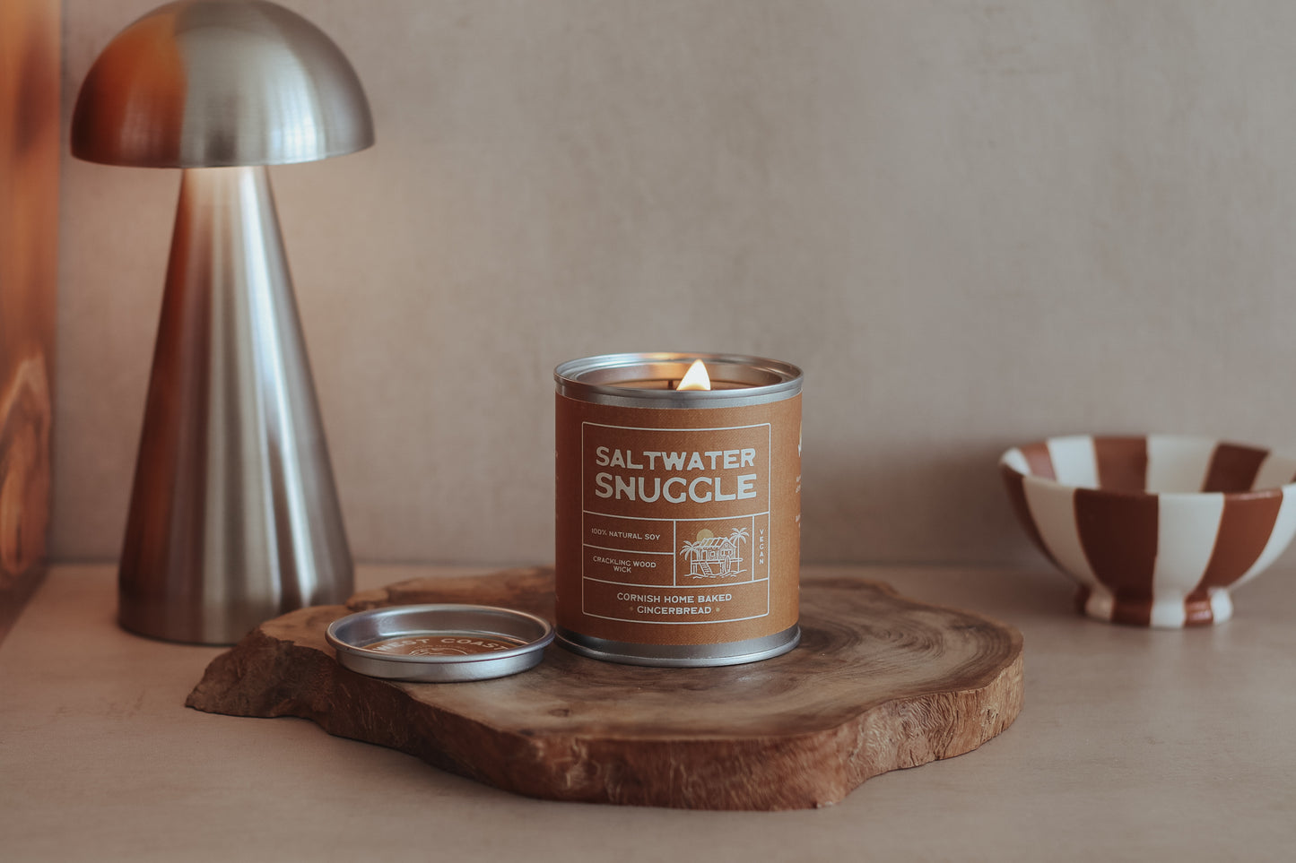 Saltwater Snuggle Hand poured Eco-Friendly Soy Candle | Kernowfornia Soul®