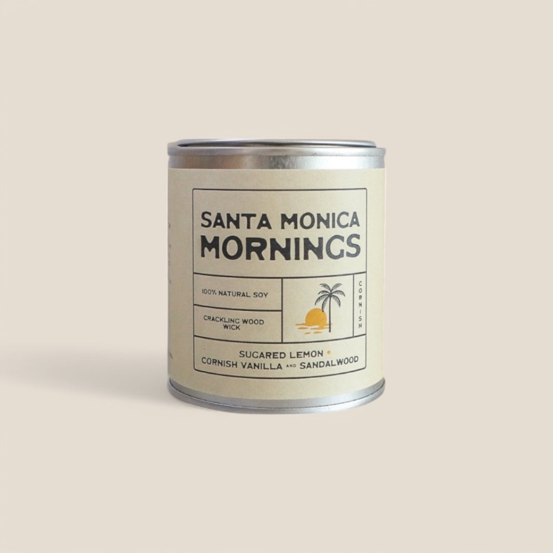 Santa Monica Mornings Hand poured Eco-Friendly Soy Candle | Kernowfornia Soul®
