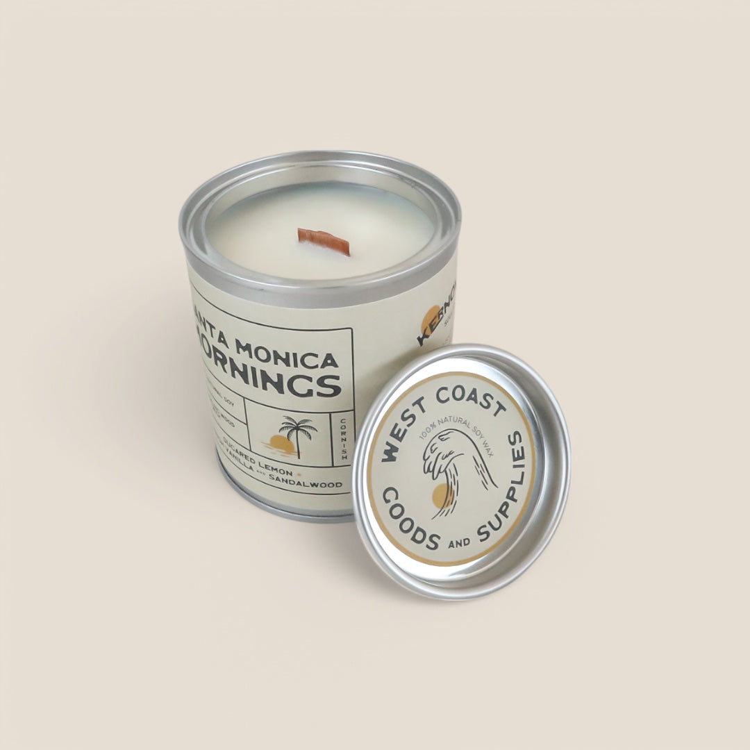 Santa Monica Mornings Hand poured Eco-Friendly Soy Candle | Kernowfornia Soul®
