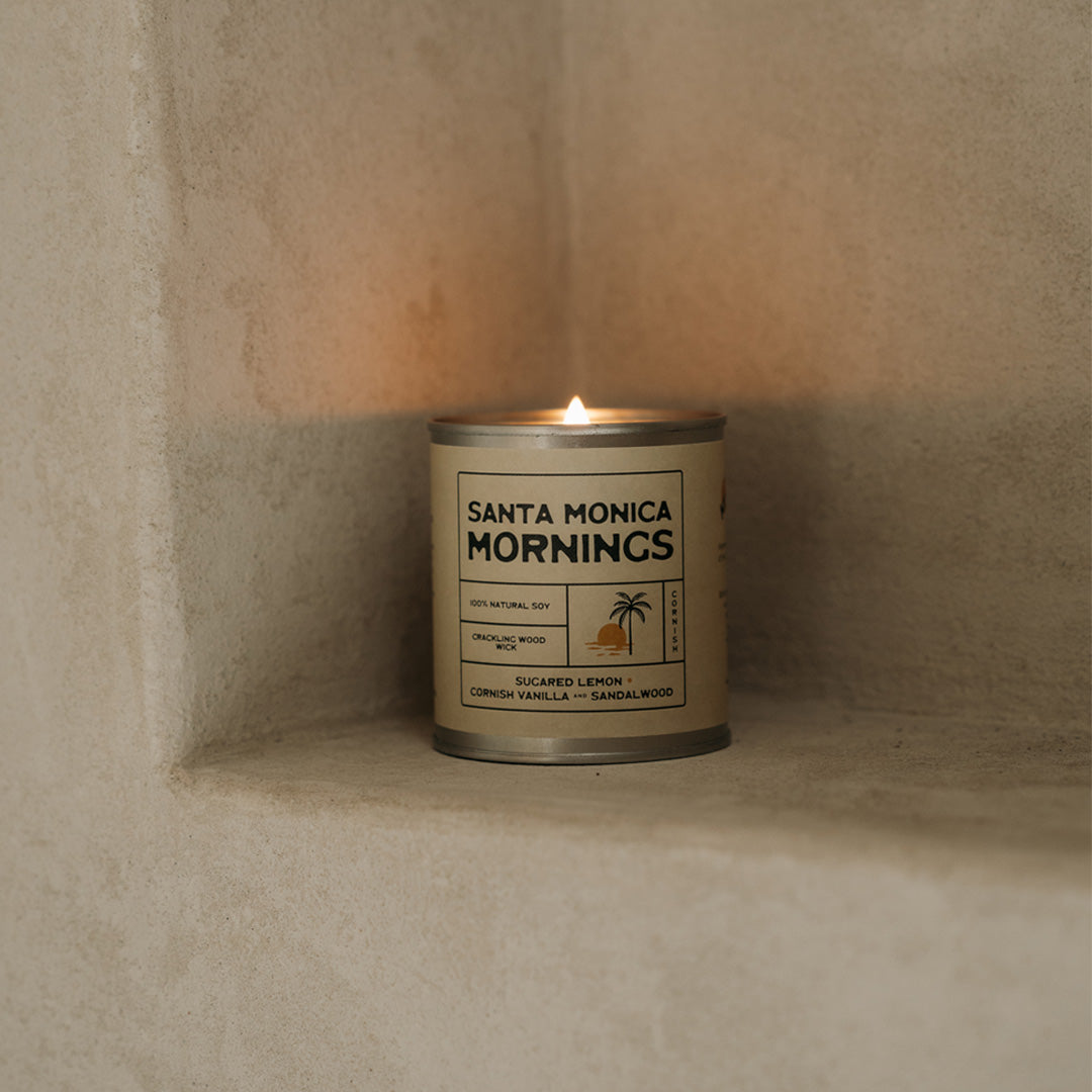 Santa Monica Mornings Hand poured Eco-Friendly Soy Candle | Kernowfornia Soul®